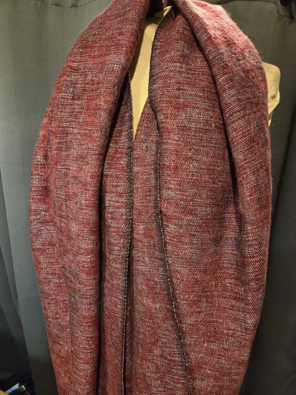 Zig Zag Asian Collection Shawl Wrap Scarf, Artisan-Made In Nepal, NWOT - Picture 6 of 7